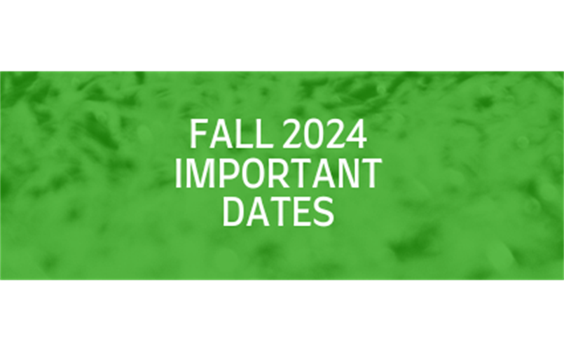 NRYS FALL 2024 Important Dates